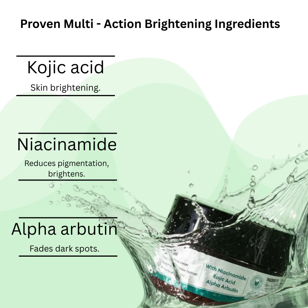 Ciramist Dark Spots Removal & Brightening Day and Night Cream With Kojic Acid, Niacinamide and Alpha Arbutin 50gm Jar packing