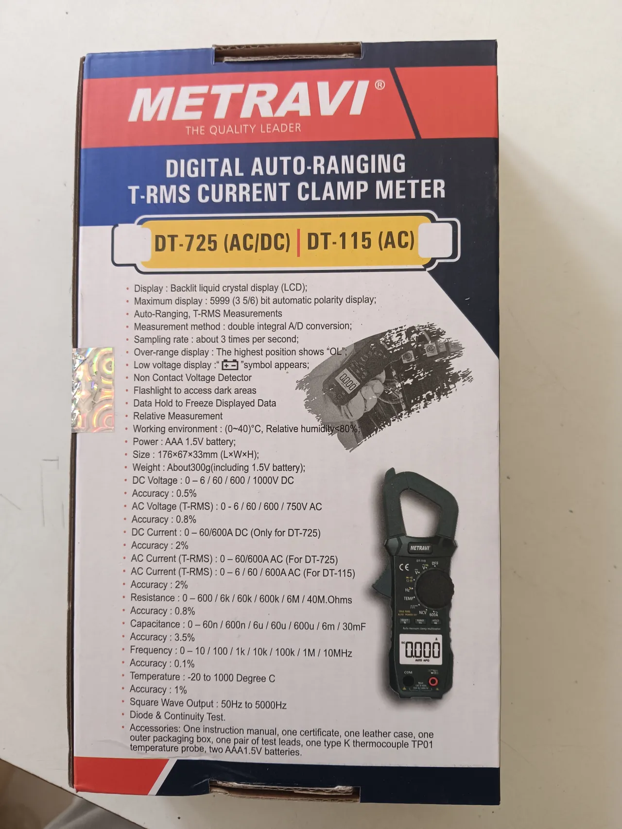 METRAVI DT 115 Clamp meter