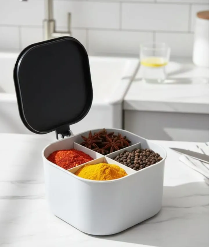 MASALA BOX WHITE AND BLACK
