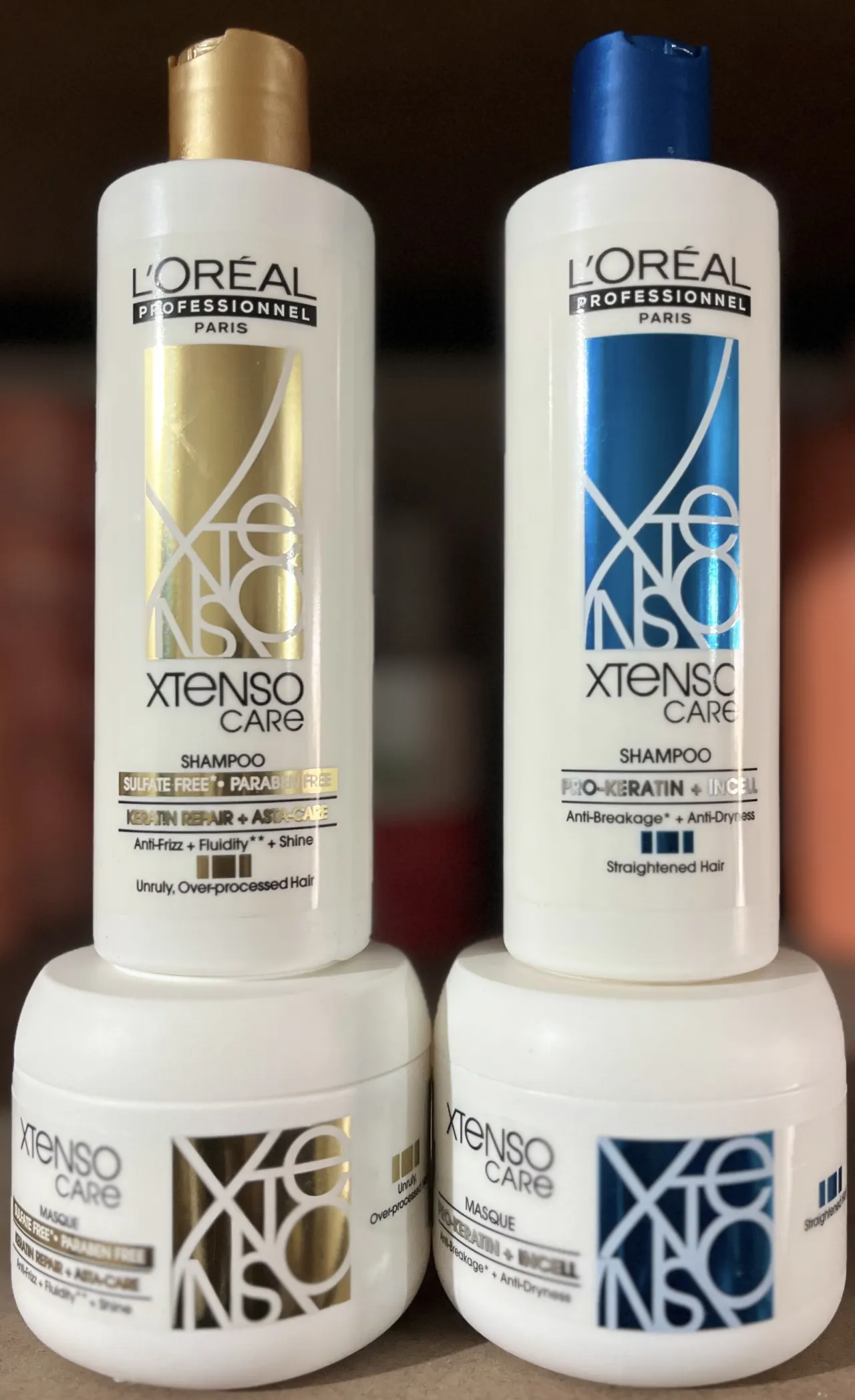 L’Oréal xtenso care shampoo and mask