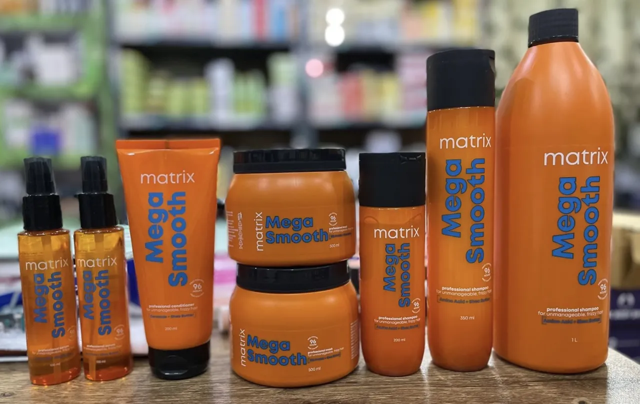 Matrix shampoo and conditioner and seram