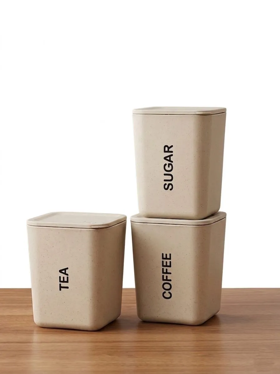 TEA SUGER COFFEE SET OF 3