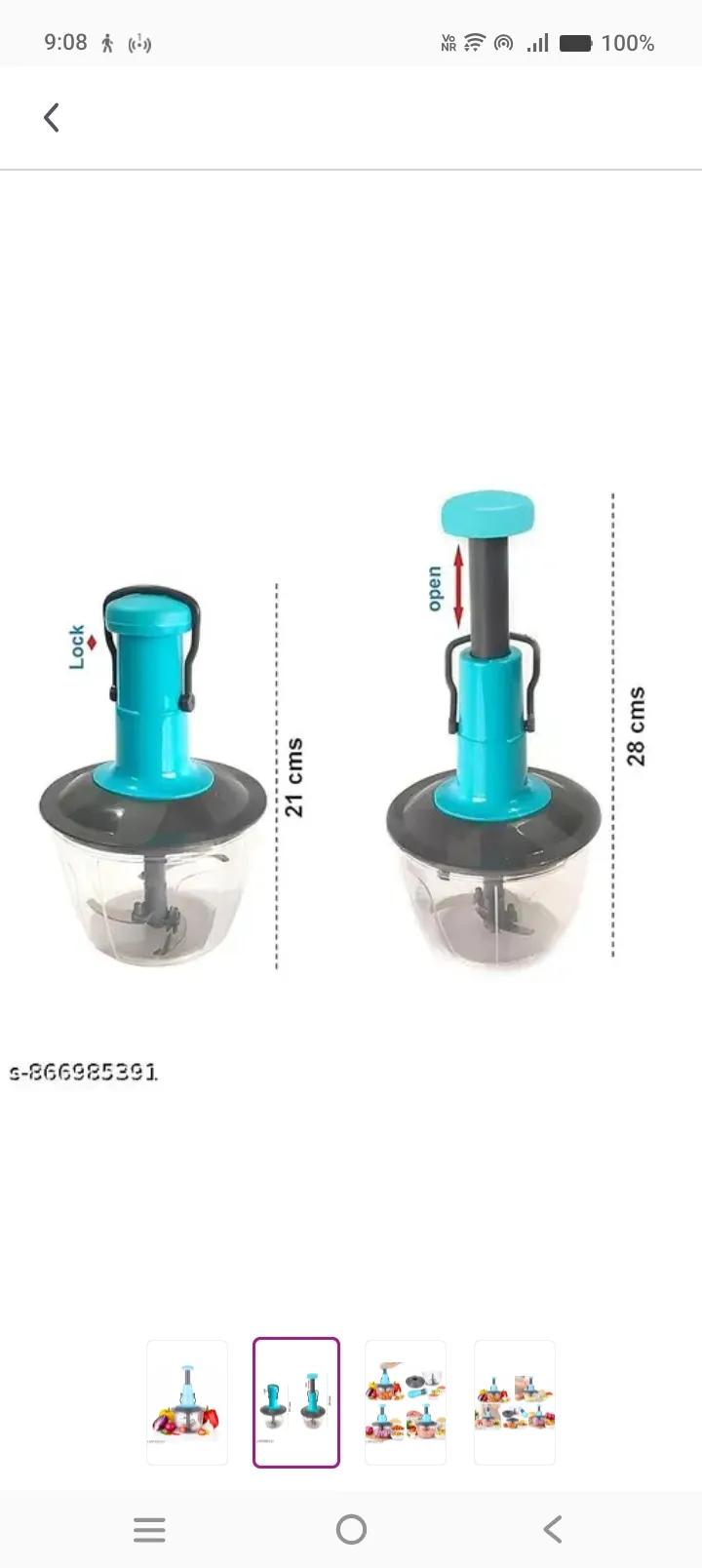 PUSH CHOPPER 1000 ML