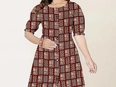 Cotton mirror work kurta size L,XL,XXL,3XL