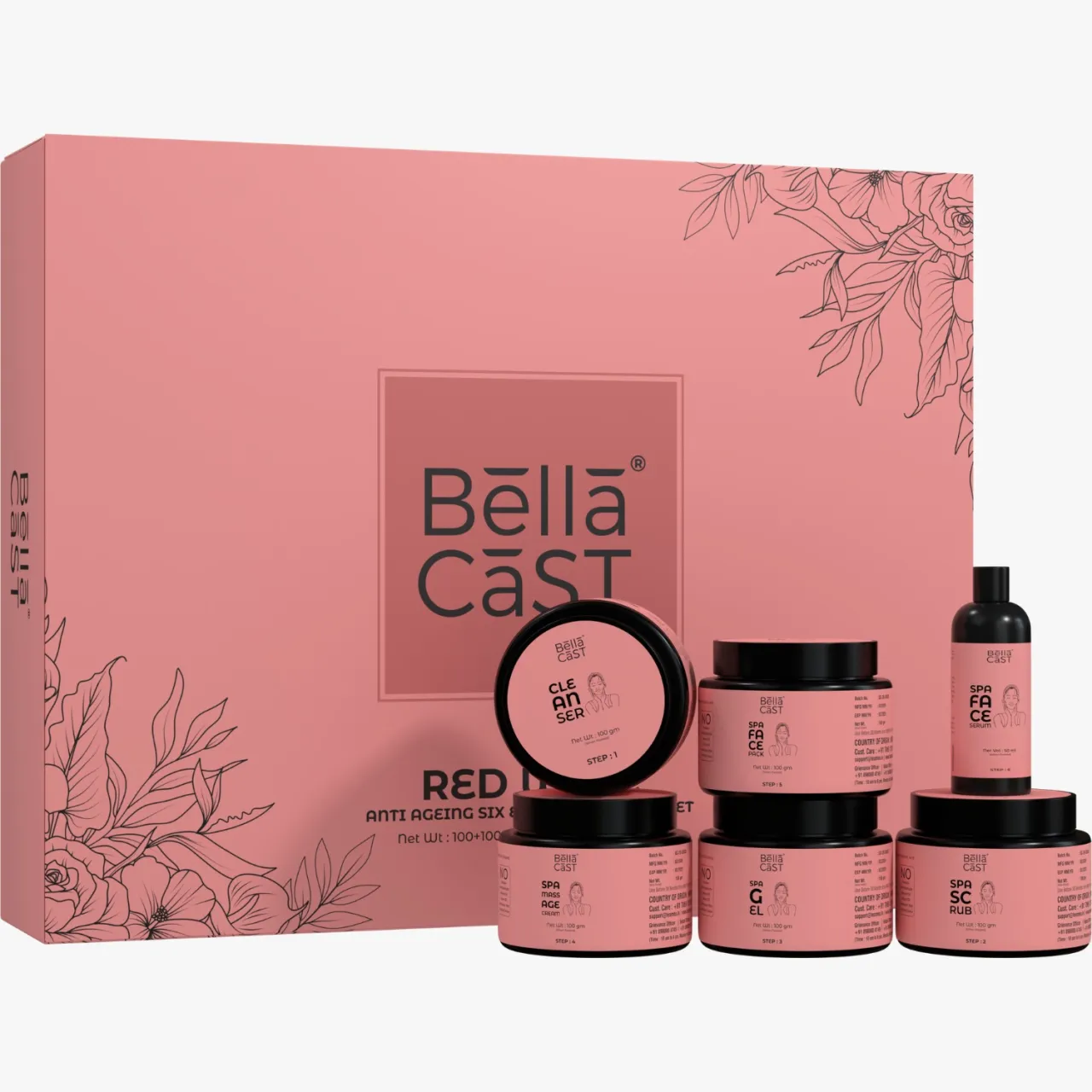 Teamex Bella Cast Facial Set Kit ( 6 product )