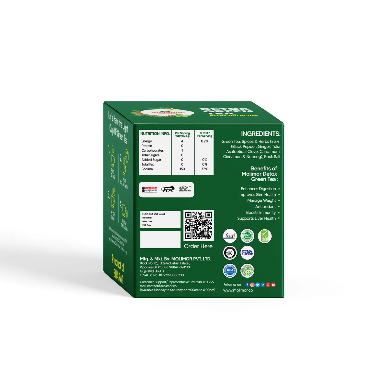 Molimor Detox Green Tea (10Bags)