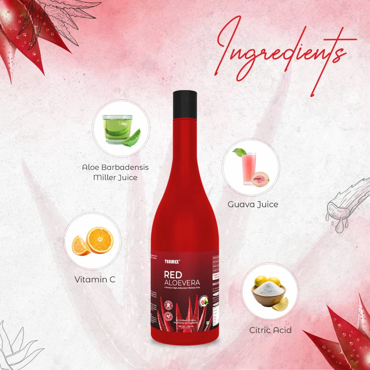 Teamex Red Aloevera Wellness Drink