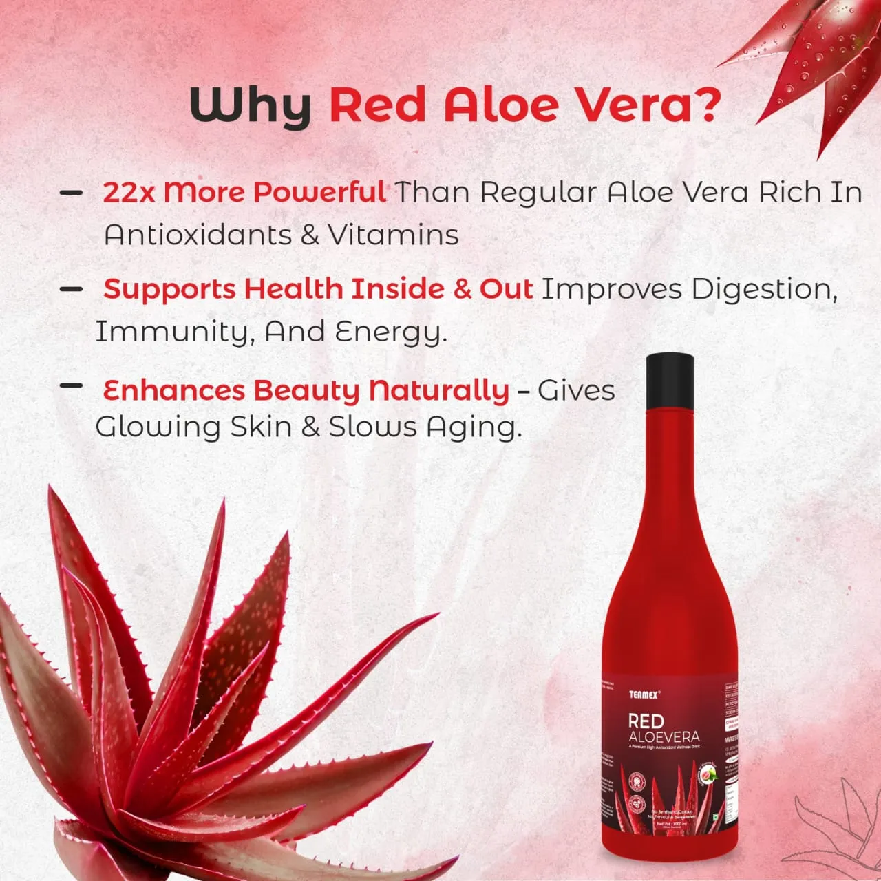 Teamex Red Aloevera Wellness Drink