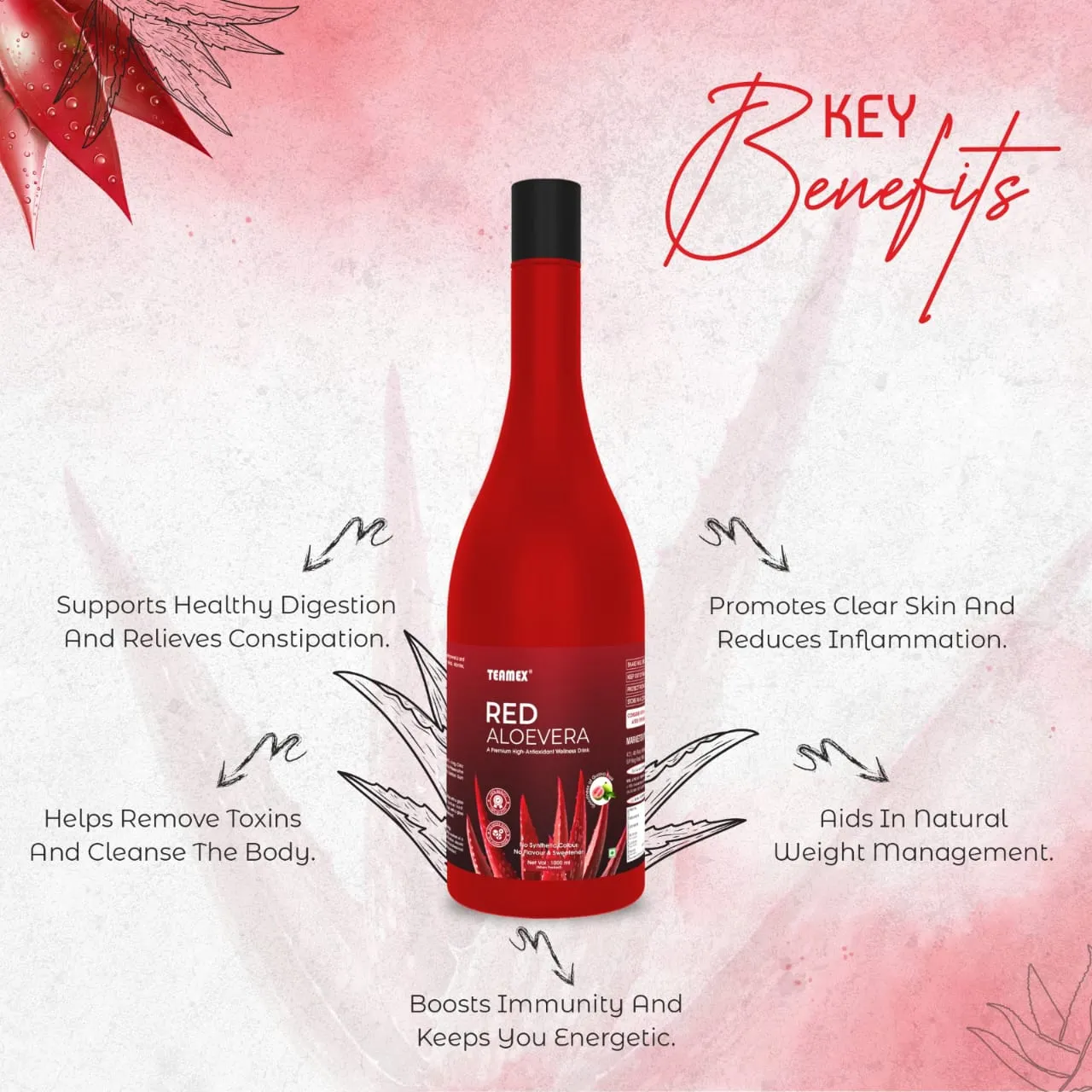 Teamex Red Aloevera Wellness Drink