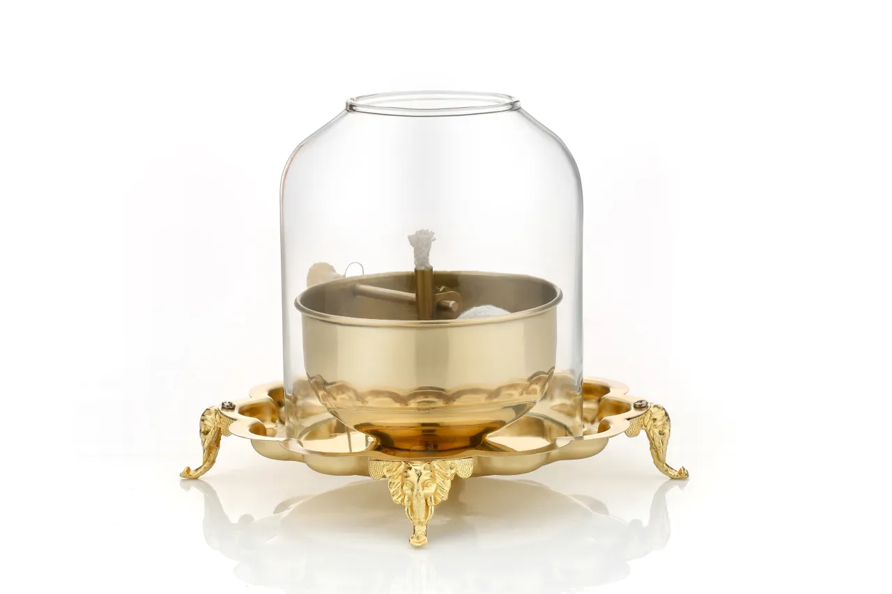 Akhand Jyoti Diya With Wick Lifting Screw Lever | Akhand Jyot | Akhand Deep