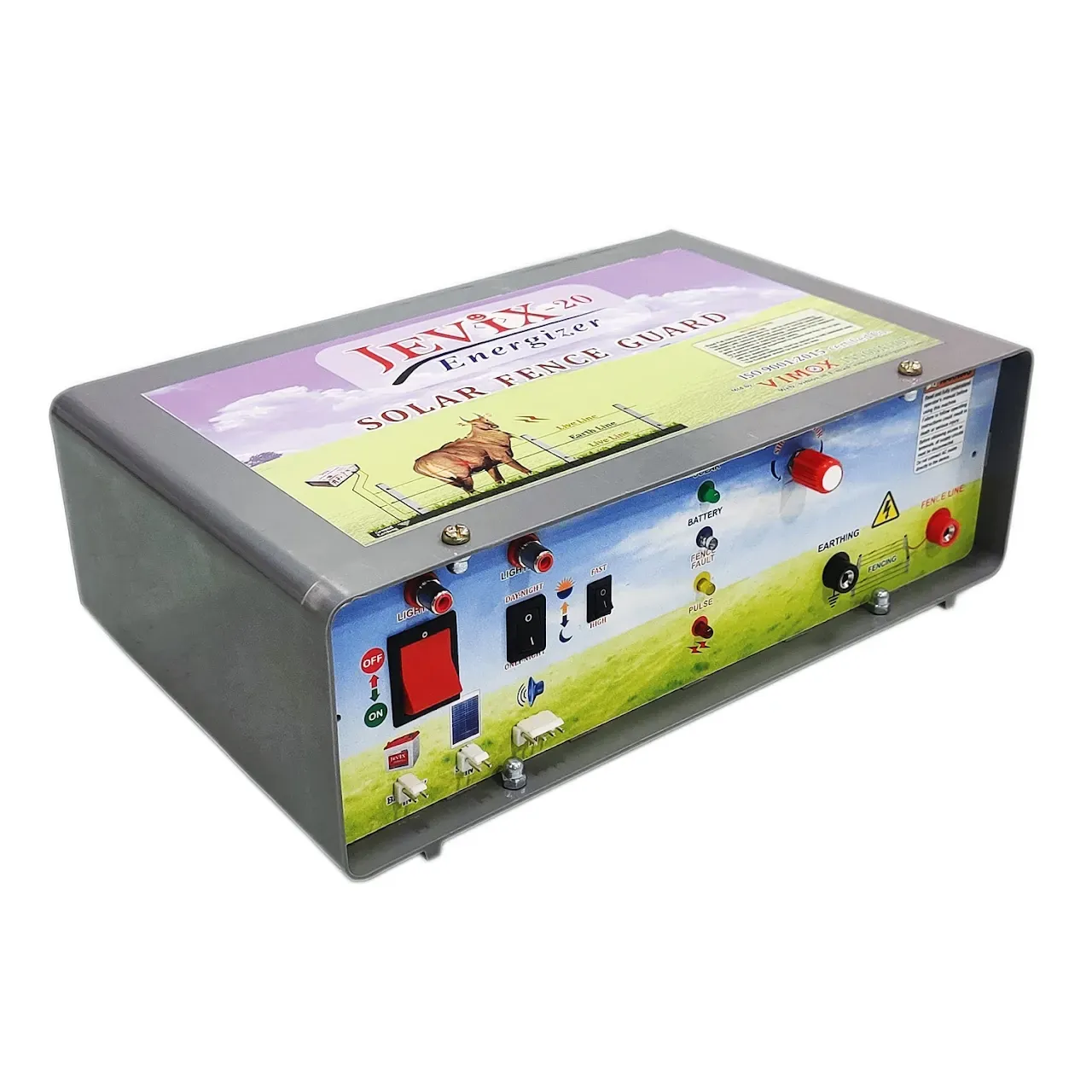 Vimox Energizer - Solar Fence Energizer Jevix-20 |  Solar Fencing System