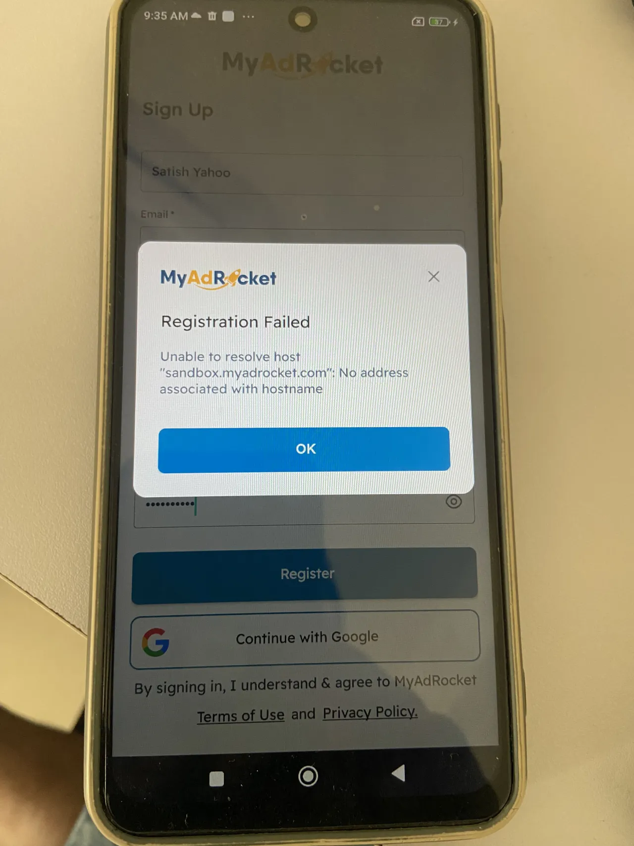 My Test Ad