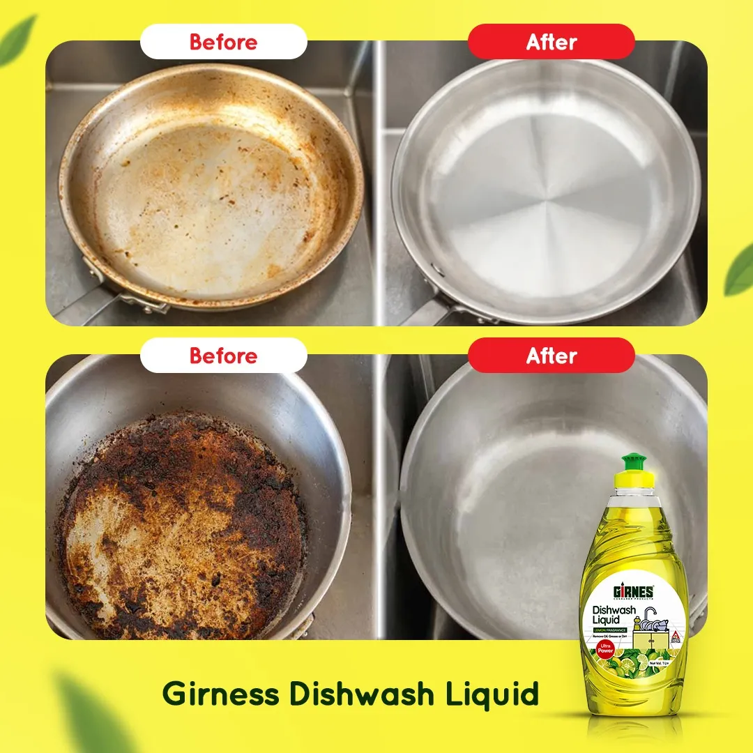 Girnes Dishwash (Lemon Flavour-Ultra Premium) 1Ltr