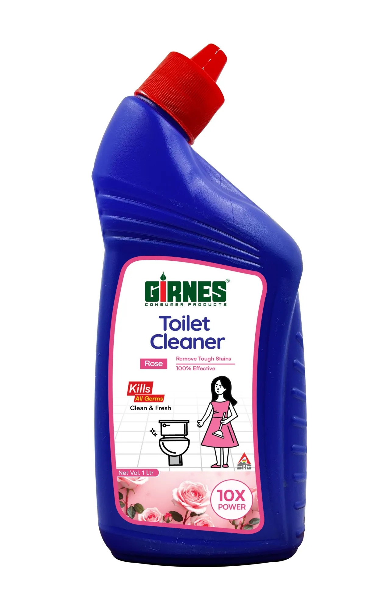 Toilet Clenaer Bule & Rose 1 Ltr