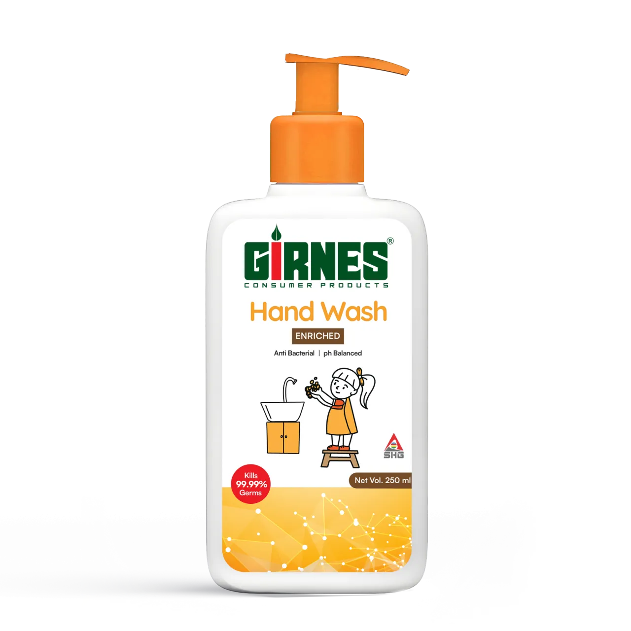 Girnes Hand Wash Aroma Ocean & Enriched  250ml