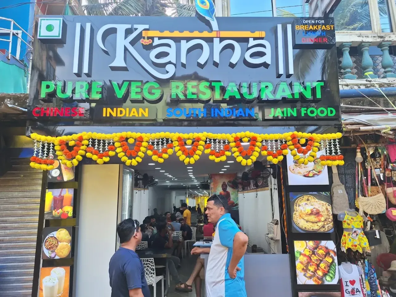 Kanha Pure Veg Restaurant Arambol | Best Breakfast, Lunch & Dinner